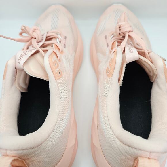Asics Novablast 5 Breeze White Pink Womens 10 Running Shoes Sneakers - Picture 9 of 11